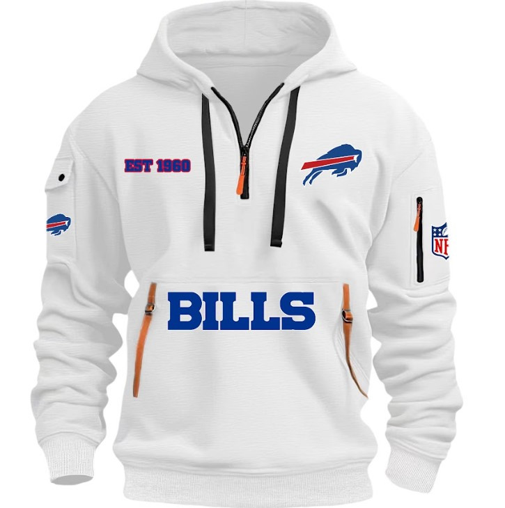 Buffalo Bills - HOODIE HALF ZIPPER - QTA405111358