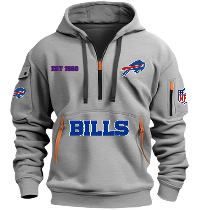 Buffalo Bills - HOODIE HALF ZIPPER - QTA405111358