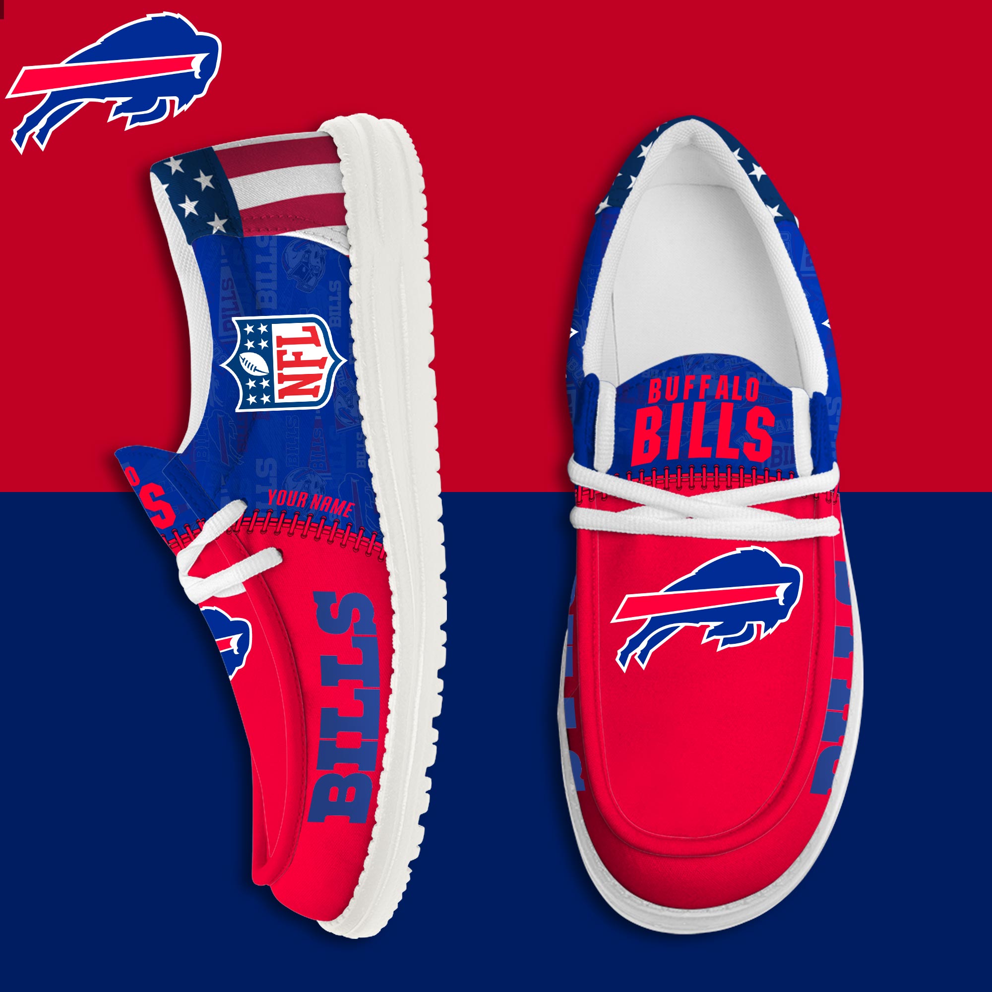 Buffalo Bills Personalized Shoes