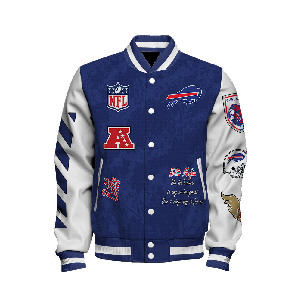 Buffalo Bills X Super Bowl LIX Champions Winning Spirit Varsity Jacket