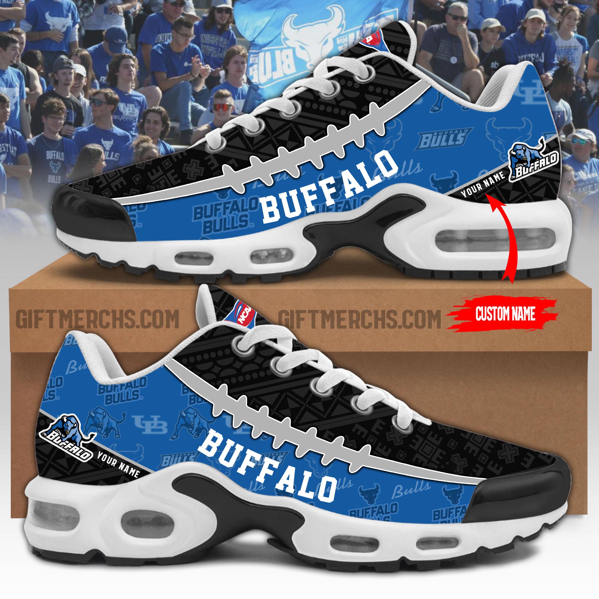Buffalo Bulls Personalized Shoes