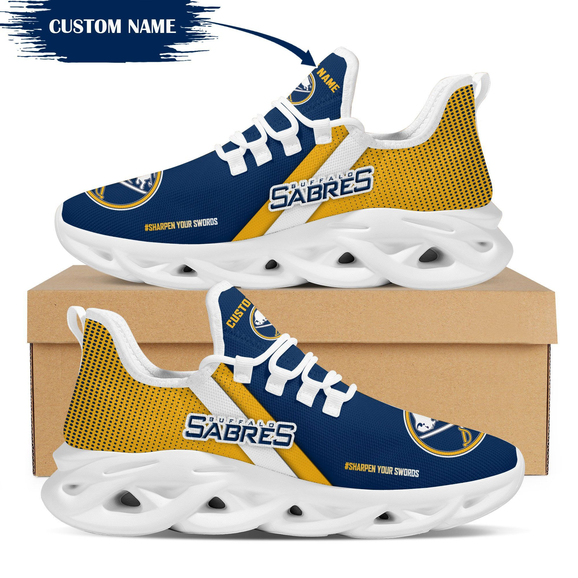 Buffalo Sabres Custom Personalized Max Soul Sneakers Shoes