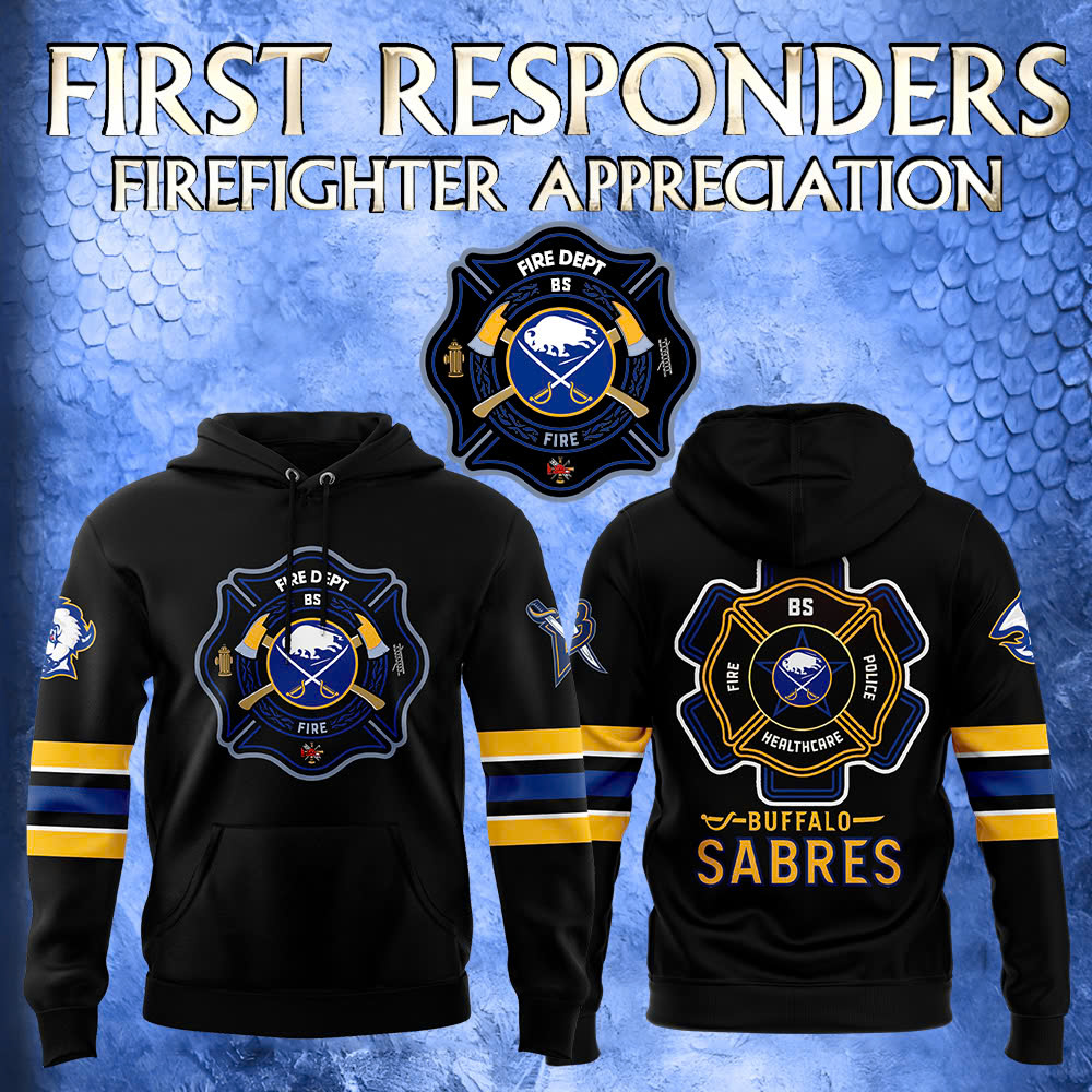 Buffalo Sabres x Firefighter Appreciation Night Premium Personalized Hoodie