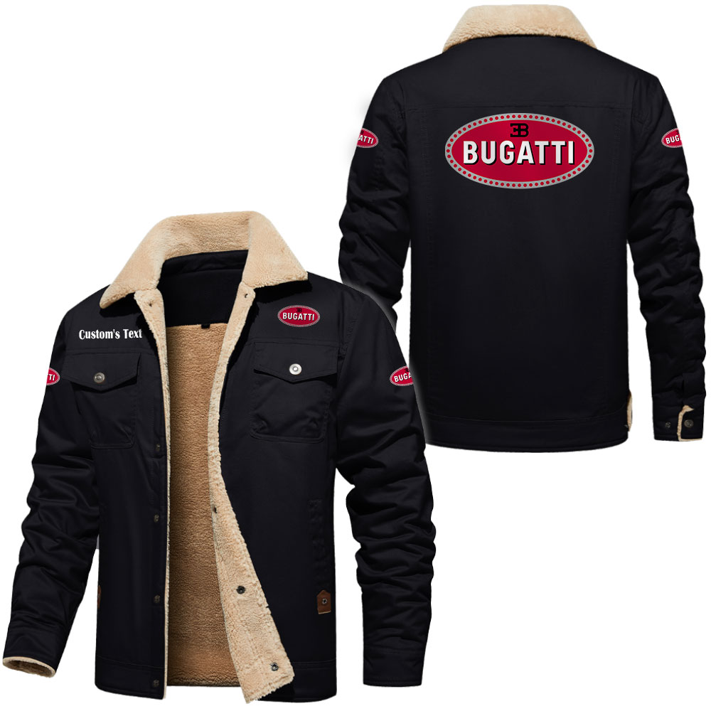 Bugatti Cargo Fleece Lined Cotton Jacket Multicolor, vintage style, customize name