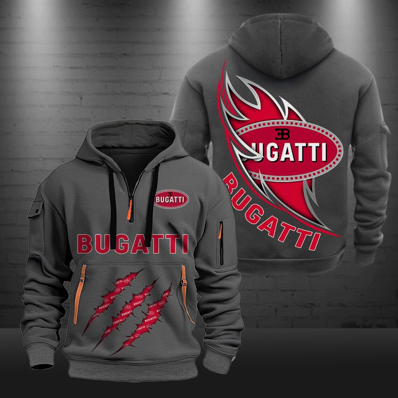 Bugatti New Zip Hoodie 0426 Multicolor