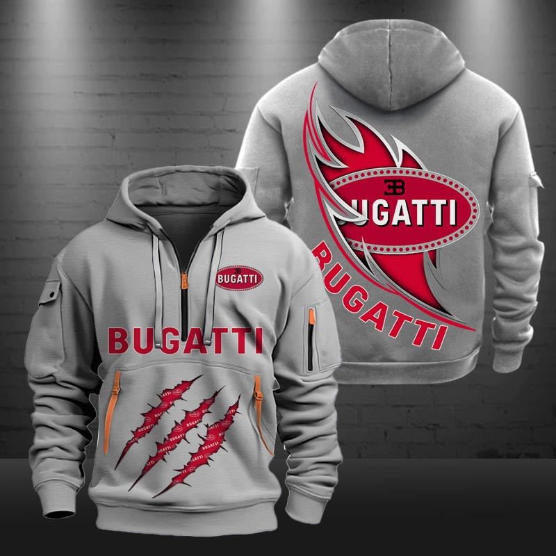 Bugatti New Zip Hoodie 0426 Multicolor