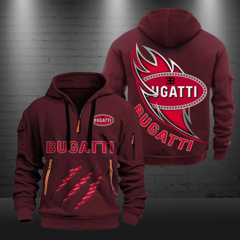 Bugatti New Zip Hoodie 0426 Multicolor