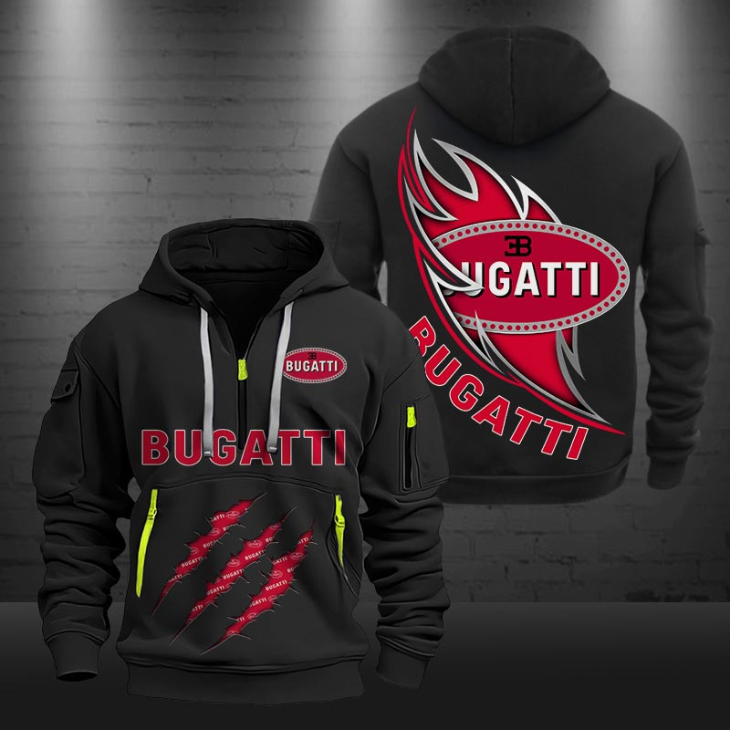 Bugatti New Zip Hoodie 0426 Multicolor