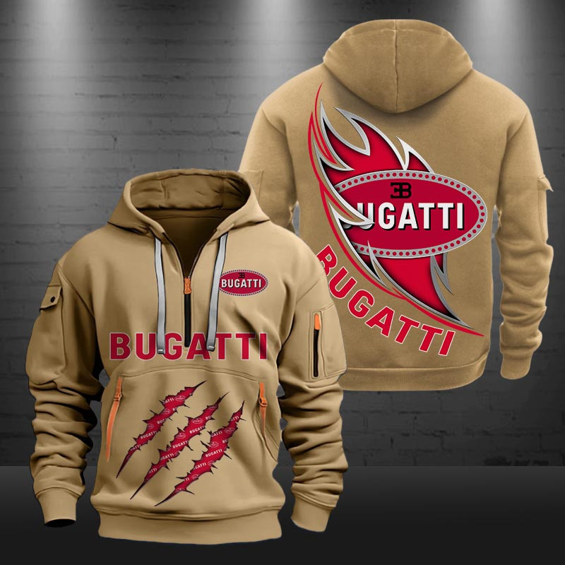 Bugatti New Zip Hoodie 0426 Multicolor