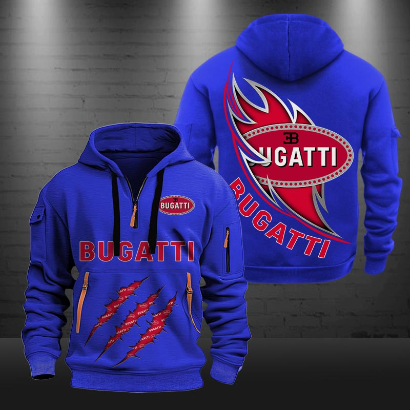 Bugatti New Zip Hoodie 0426 Multicolor