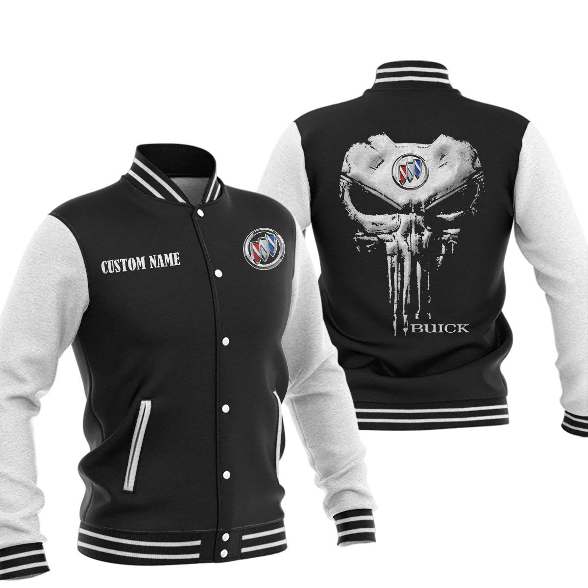Buick Baseball Jacket, Multicolor