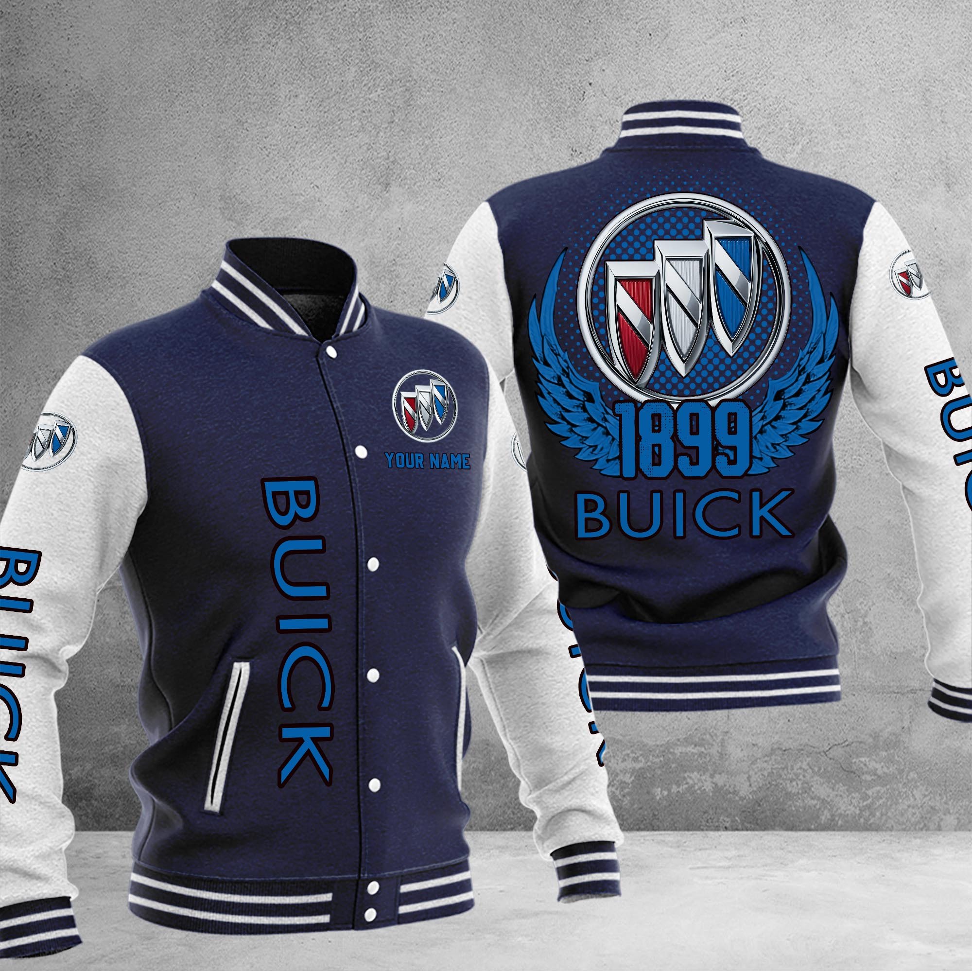 Buick DMHJ1026 Baseball Jacket Multicolor