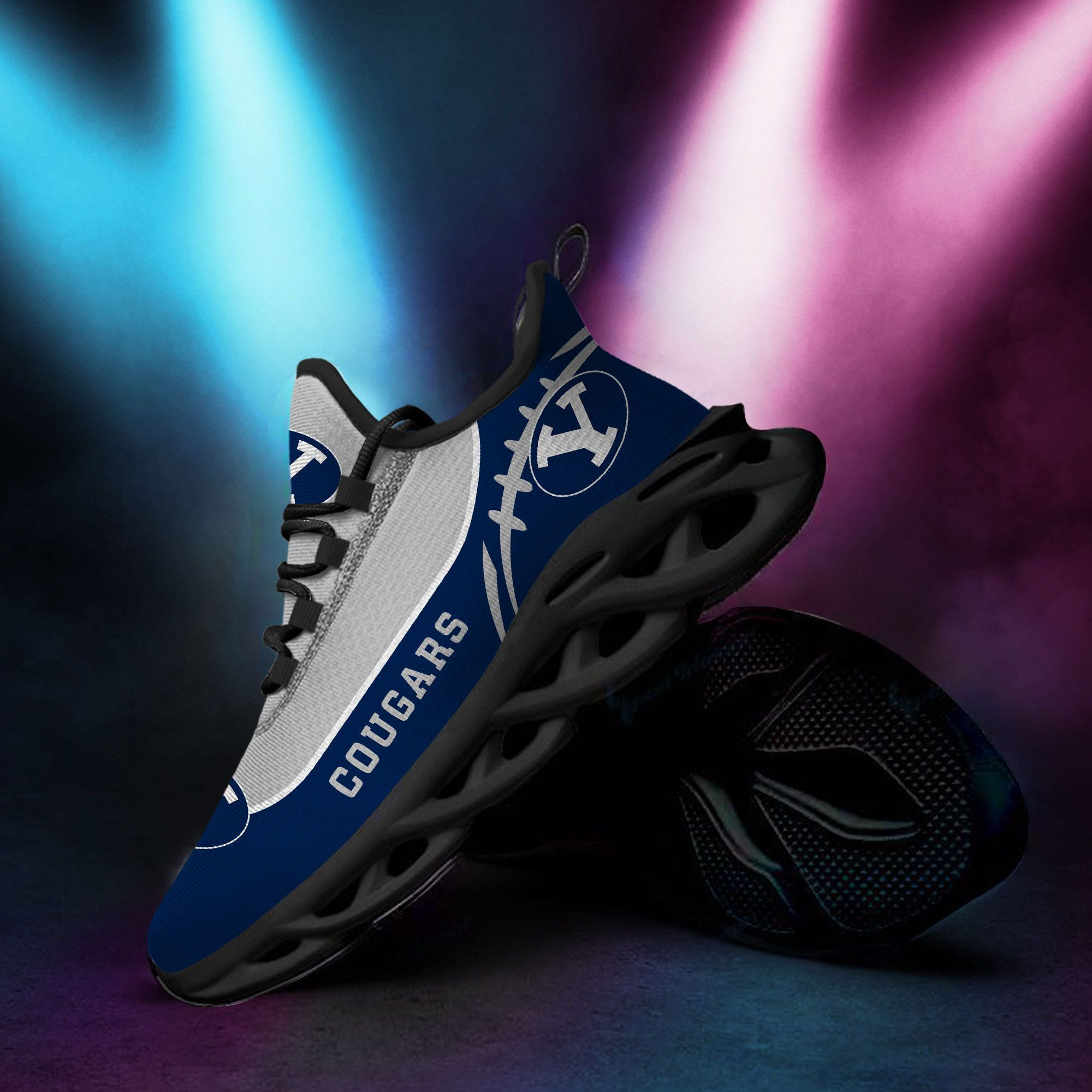 BYU Cougars Custom Personalized Max Soul Sneakers Shoes