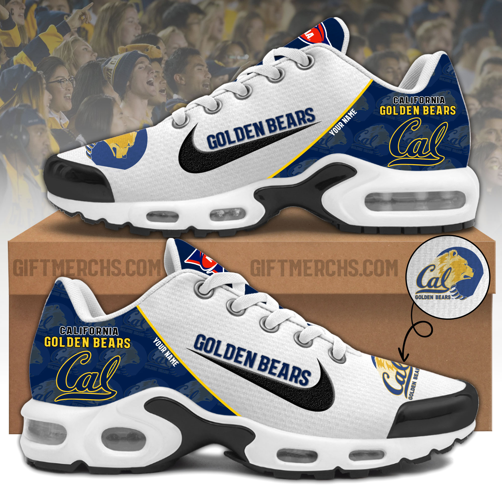 California Golden Bears Personalized Shoes