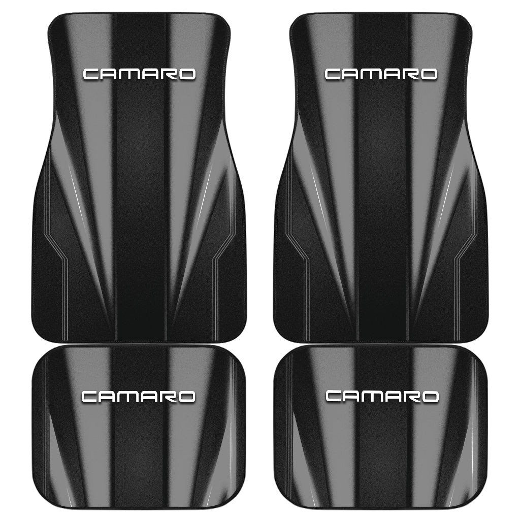 Camaro Black Logo Car Seat Covers Metal Abstract Ph220913-0393
