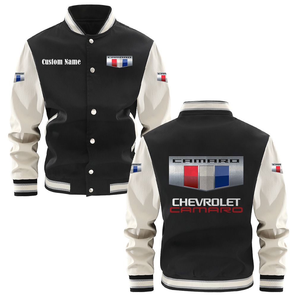 Camaro Varsity Jacket, Baseball jacket, Letterman Jacket Customize Name, Multicolor