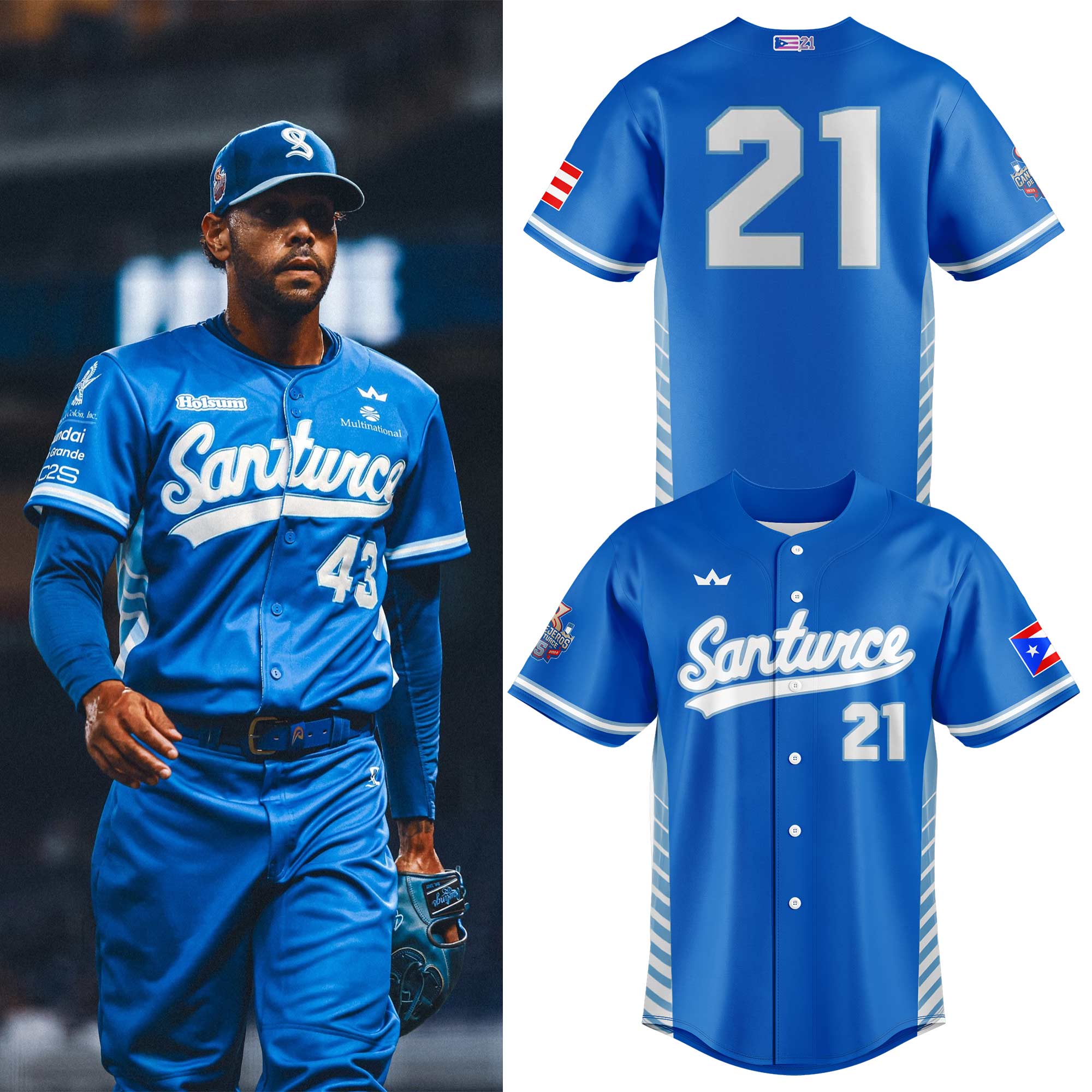 Cangrejeros de Santurce LBPRC Uniformes Temporada 2024/25 Jersey