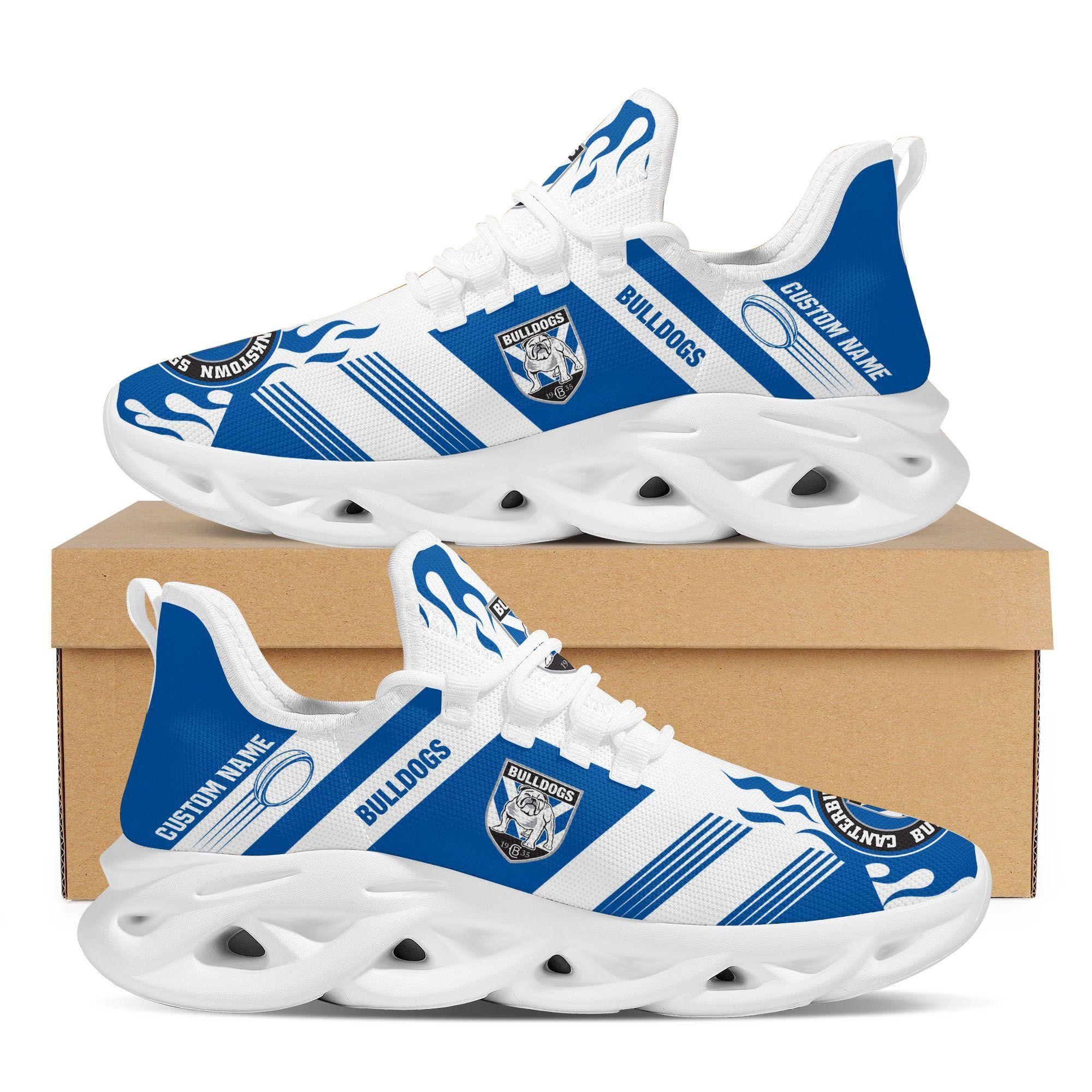 Canterbury-Bankstown Bulldogs Custom Personalized Max Soul Sneakers Shoes