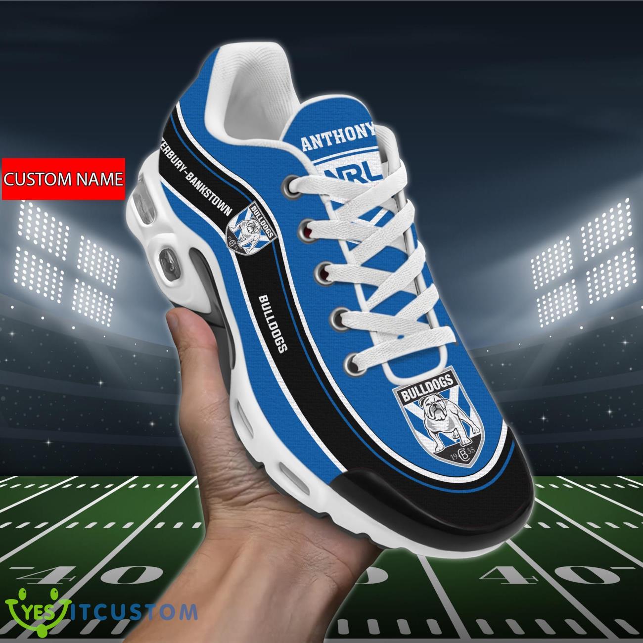 Canterbury-Bankstown Bulldogs Personalized Name Air Cushion Sports Shoes Sneaker KLTNS220217