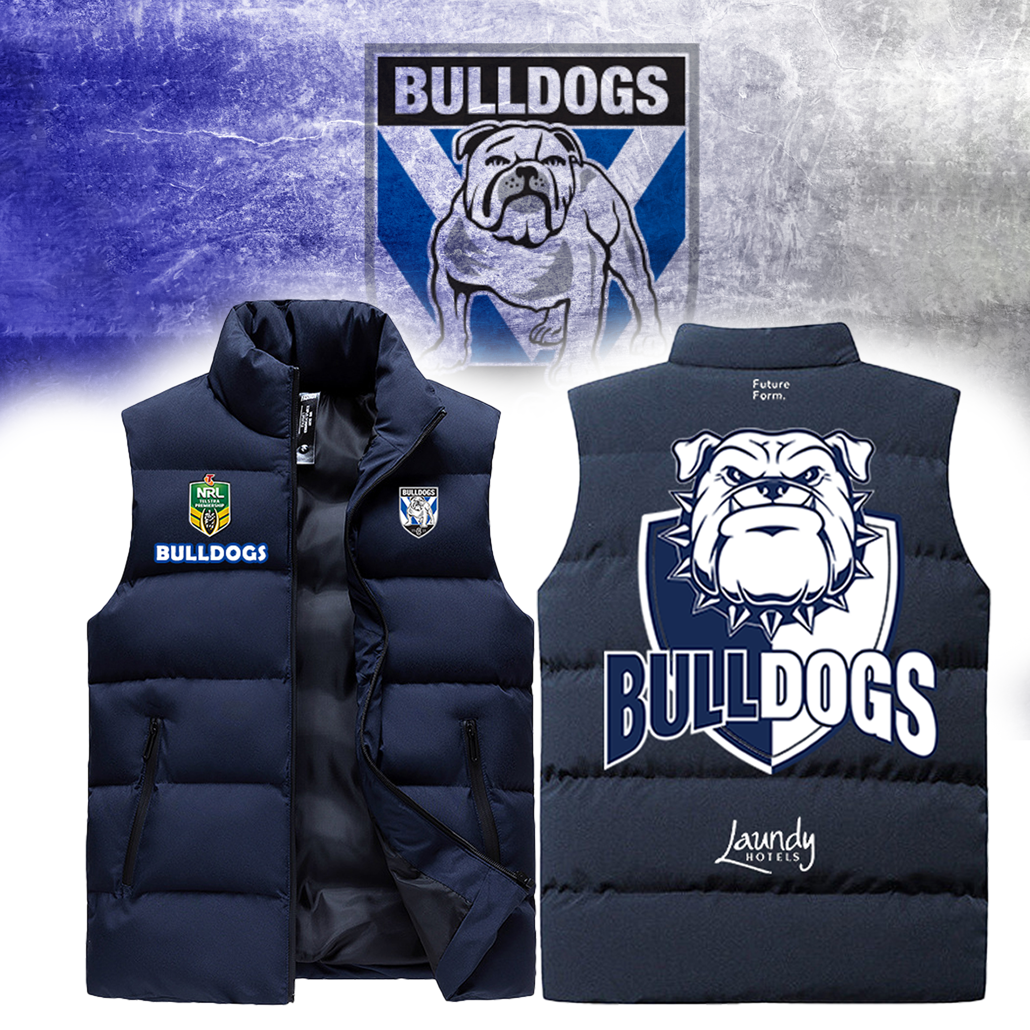Canterbury Bulldogs 2D Cotton Vest  2025 Limited