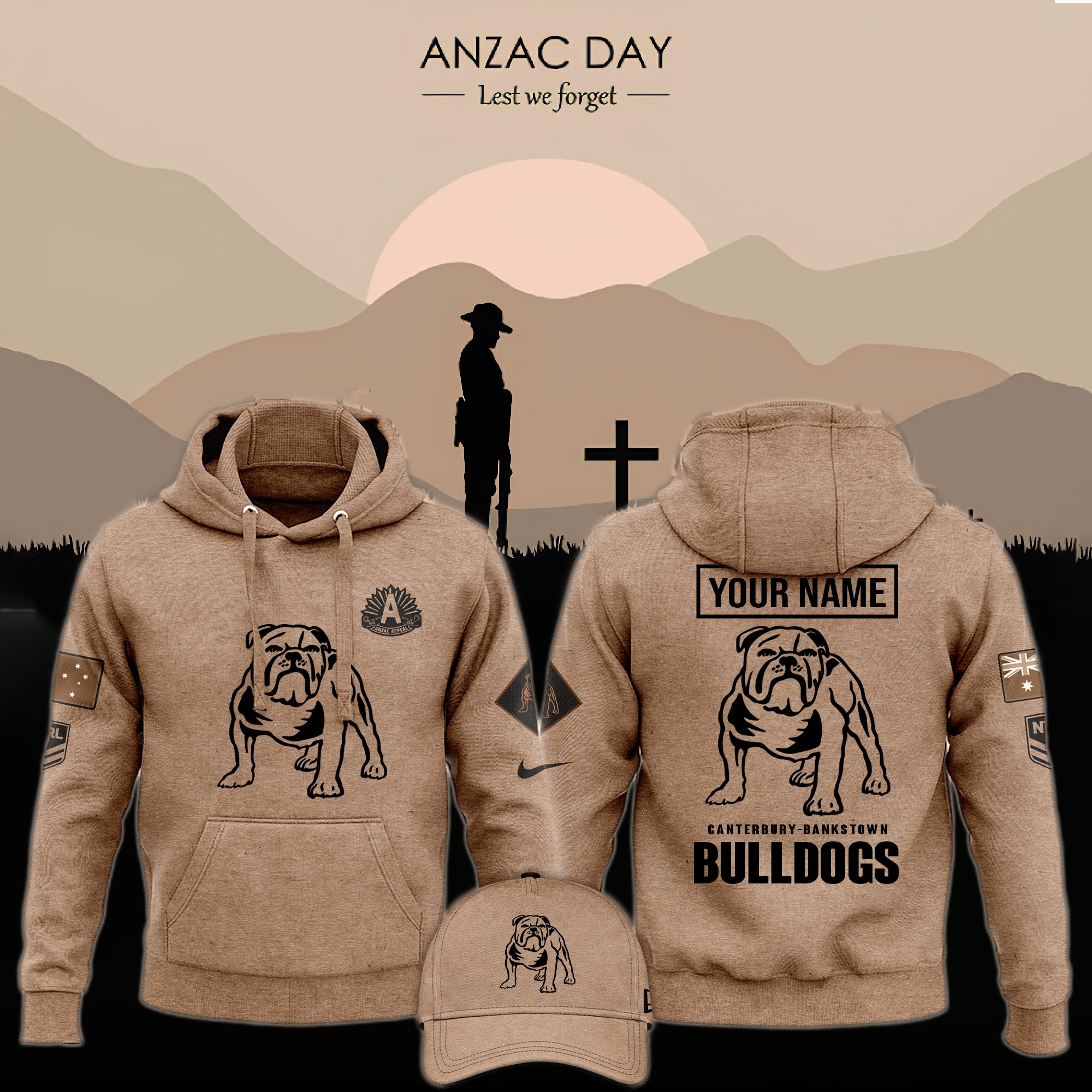 Canterbury Bulldogs ANZAC Day Hoodie