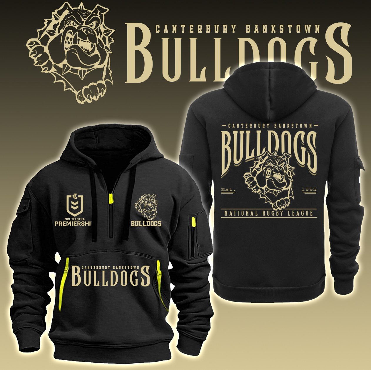 CanterburyBankstown Bulldogs    Premium Hoodie