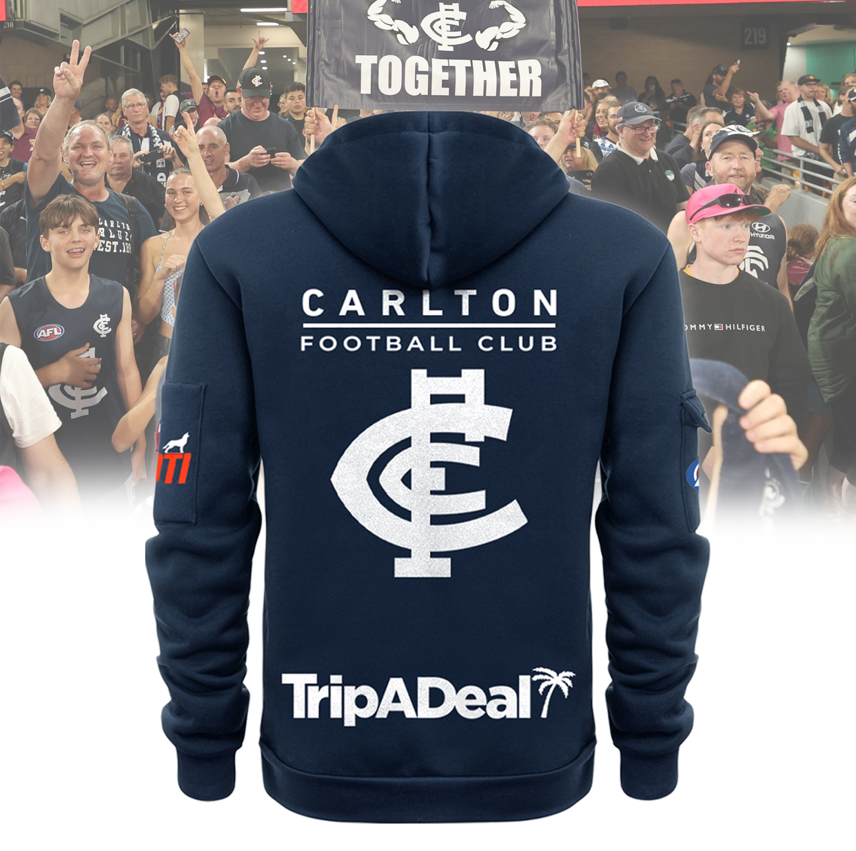 Carlton Blues AFL New Zip Hoodie