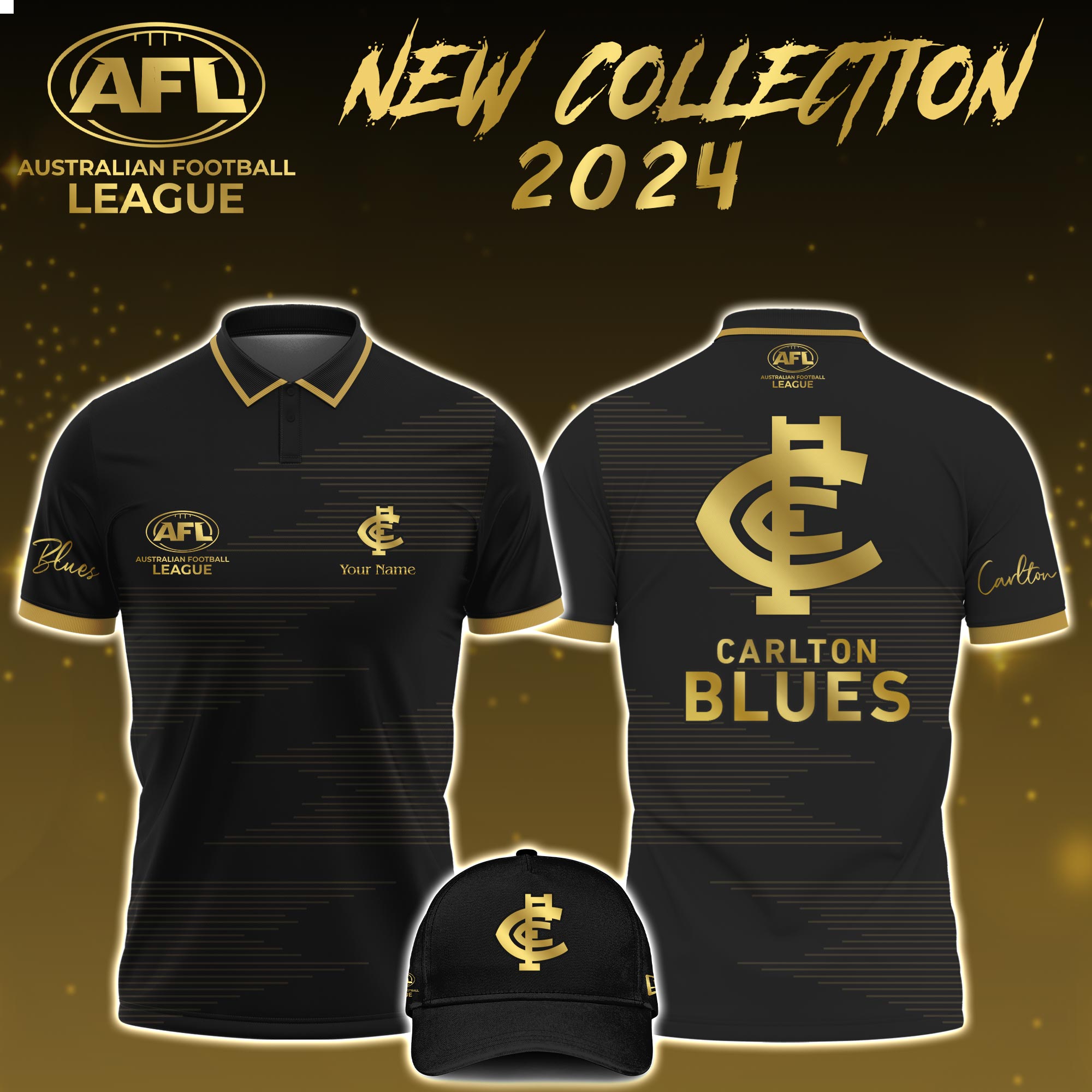 Carlton Blues AFL Polo