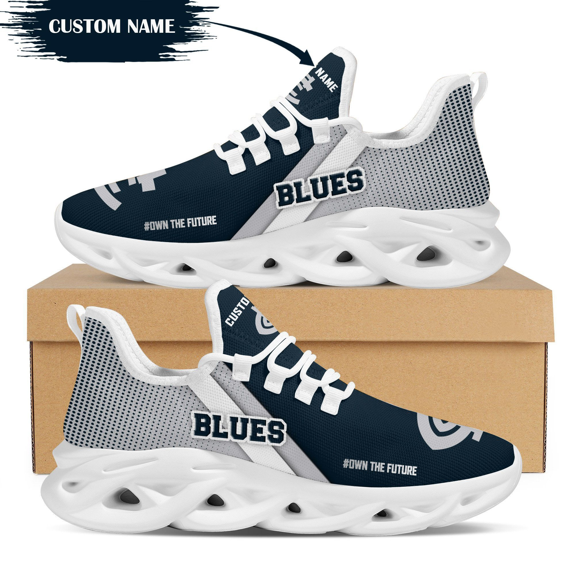 Carlton Blues Custom Personalized Max Soul Sneakers Shoes