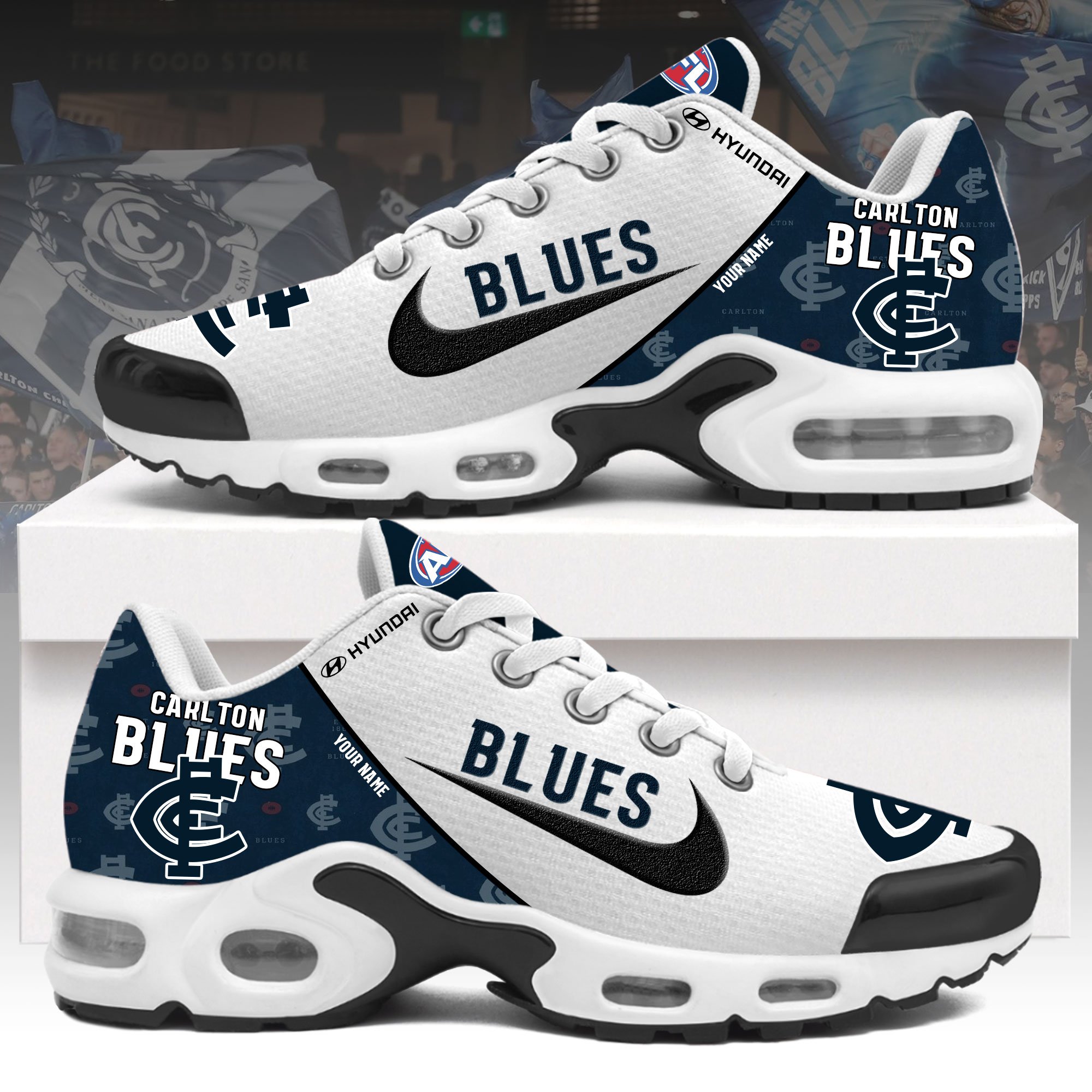 Carlton Blues    Personalized Shoes