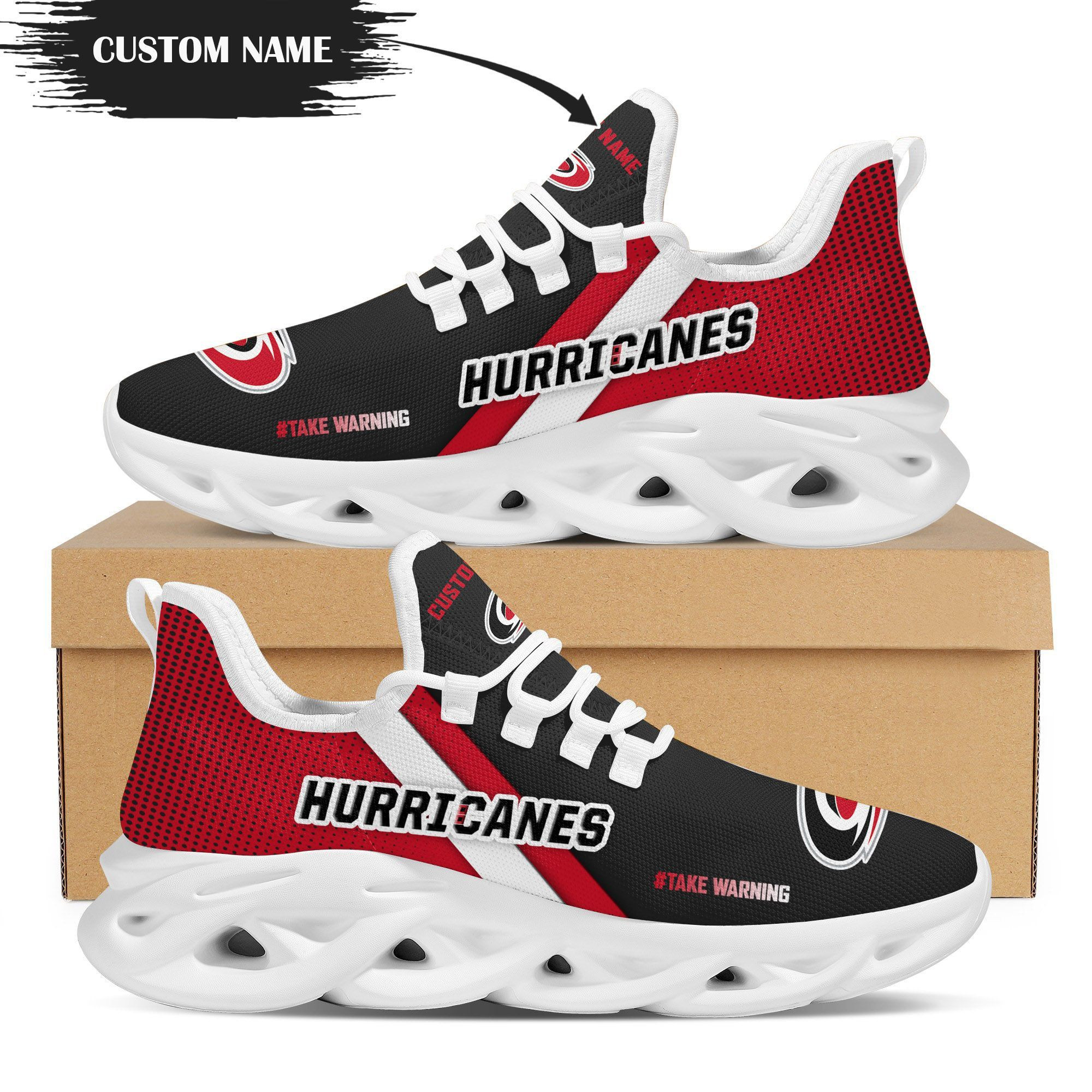 Carolina Hurricanes Custom Personalized Max Soul Sneakers Shoes