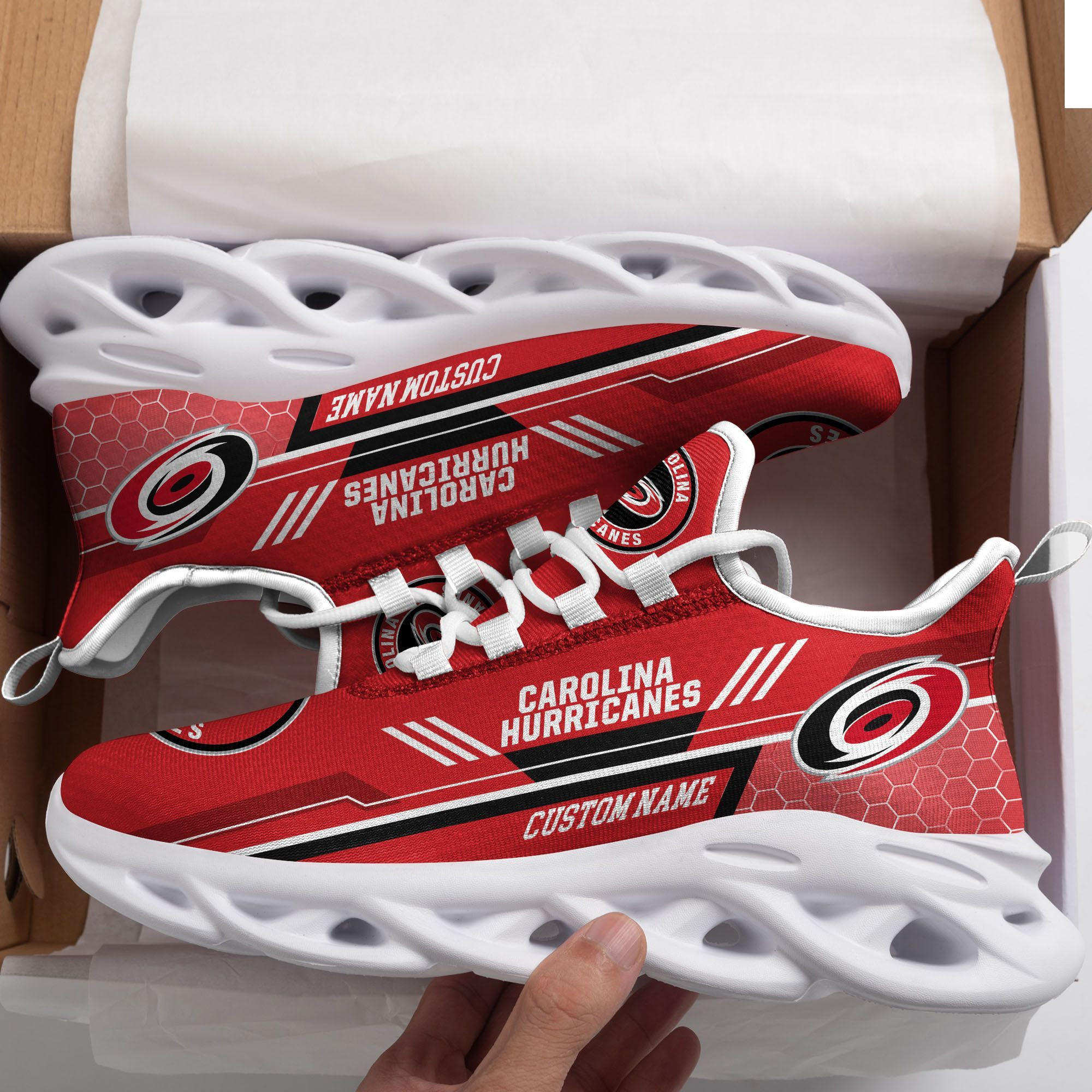 Carolina Hurricanes Custom Personalized Max Soul Sneakers Shoes