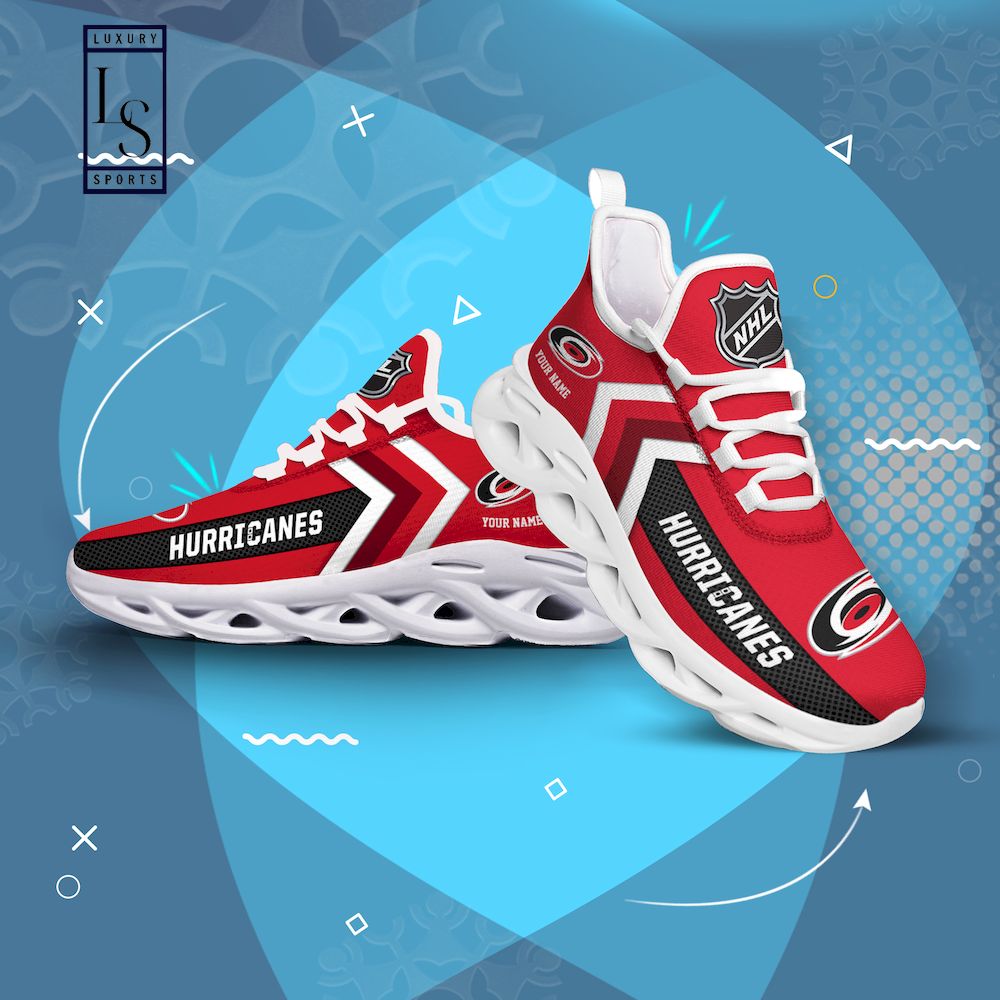 Carolina Hurricanes NHL Personalized Max Soul Shoes