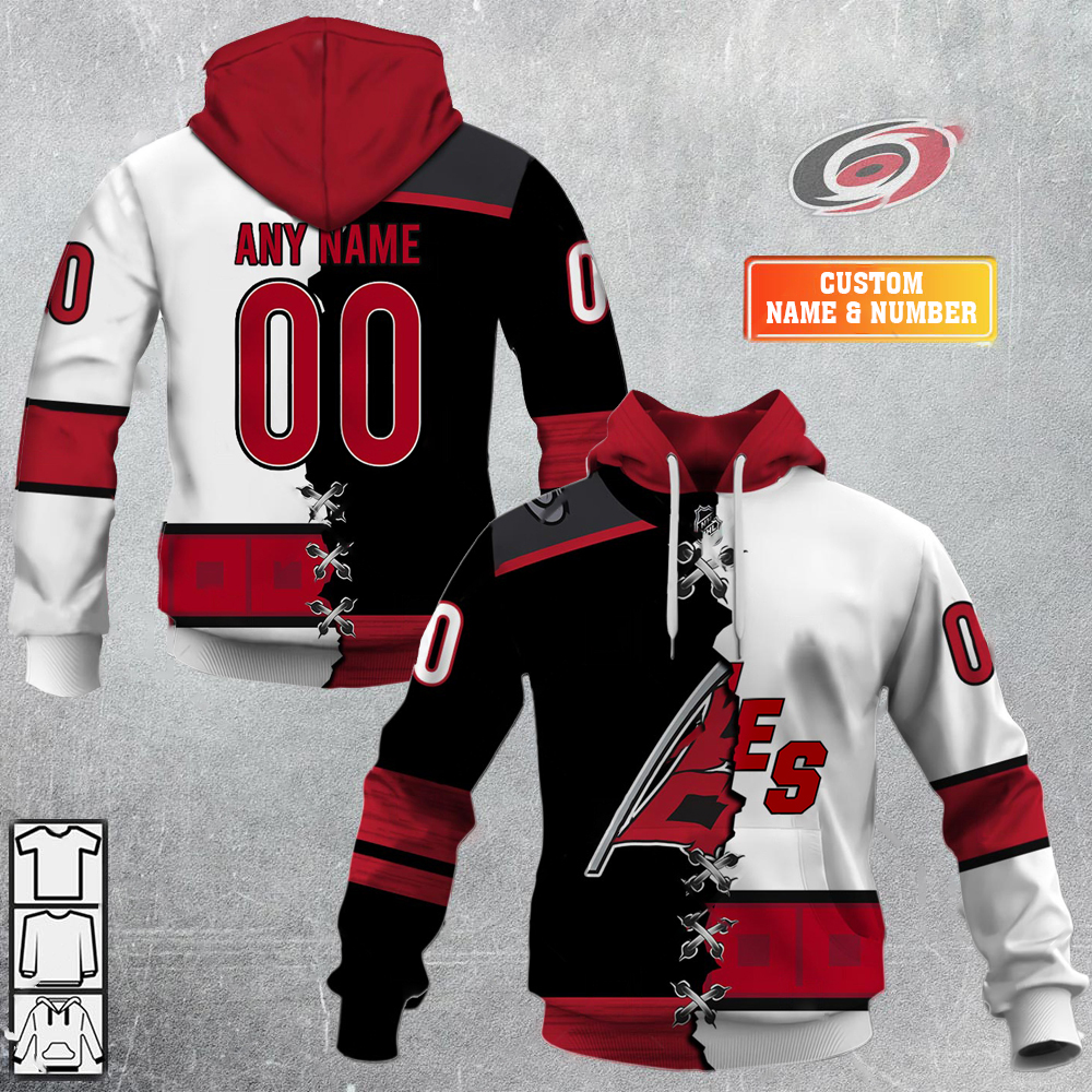 Carolina Hurricanes-Personalized NHL Mix Hoodie