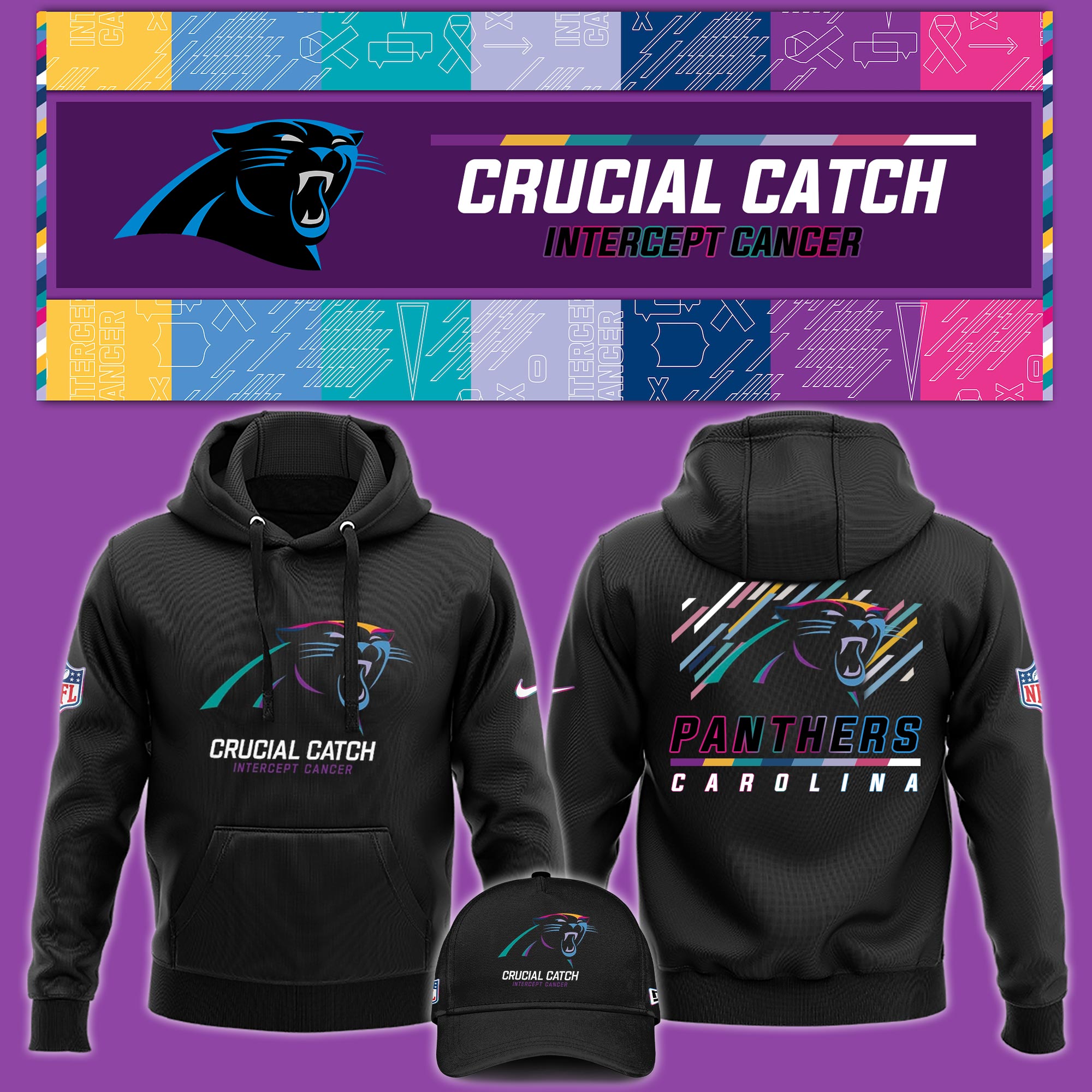 Carolina Panther Crucial Catch Hoodie