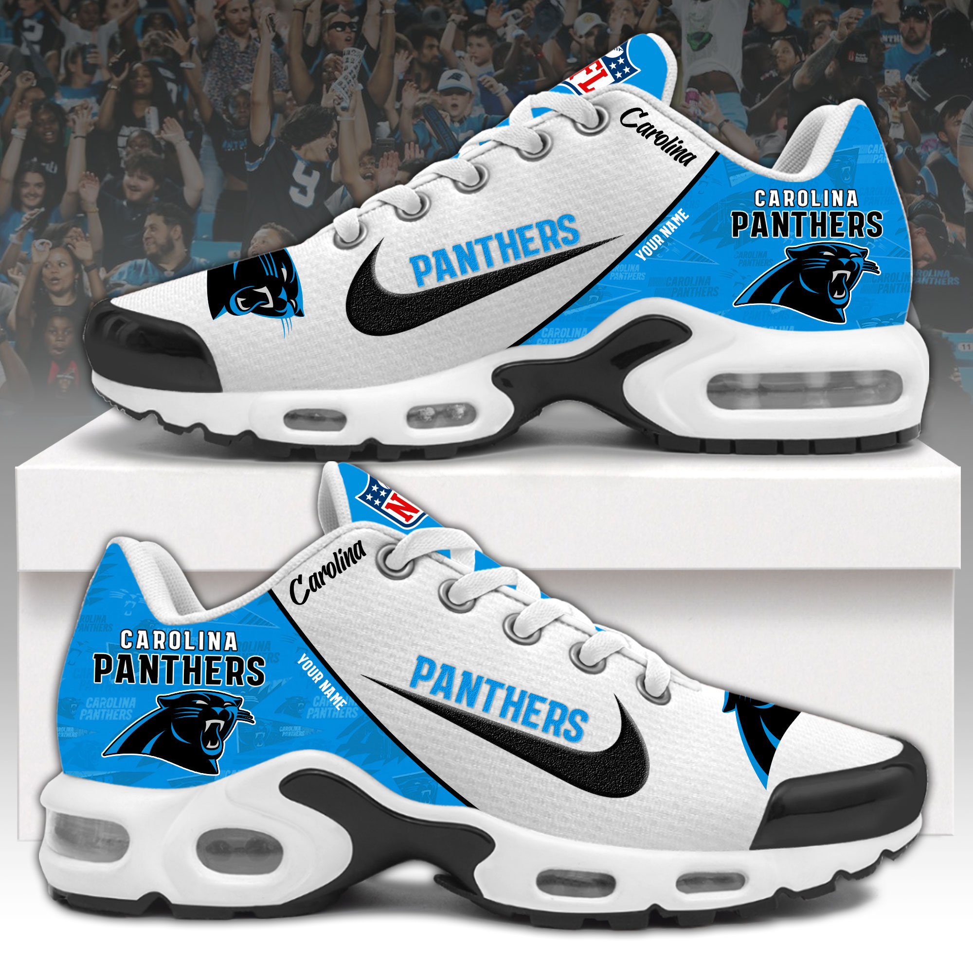 Carolina Panthers Personalize Sneaker Shoes 2024