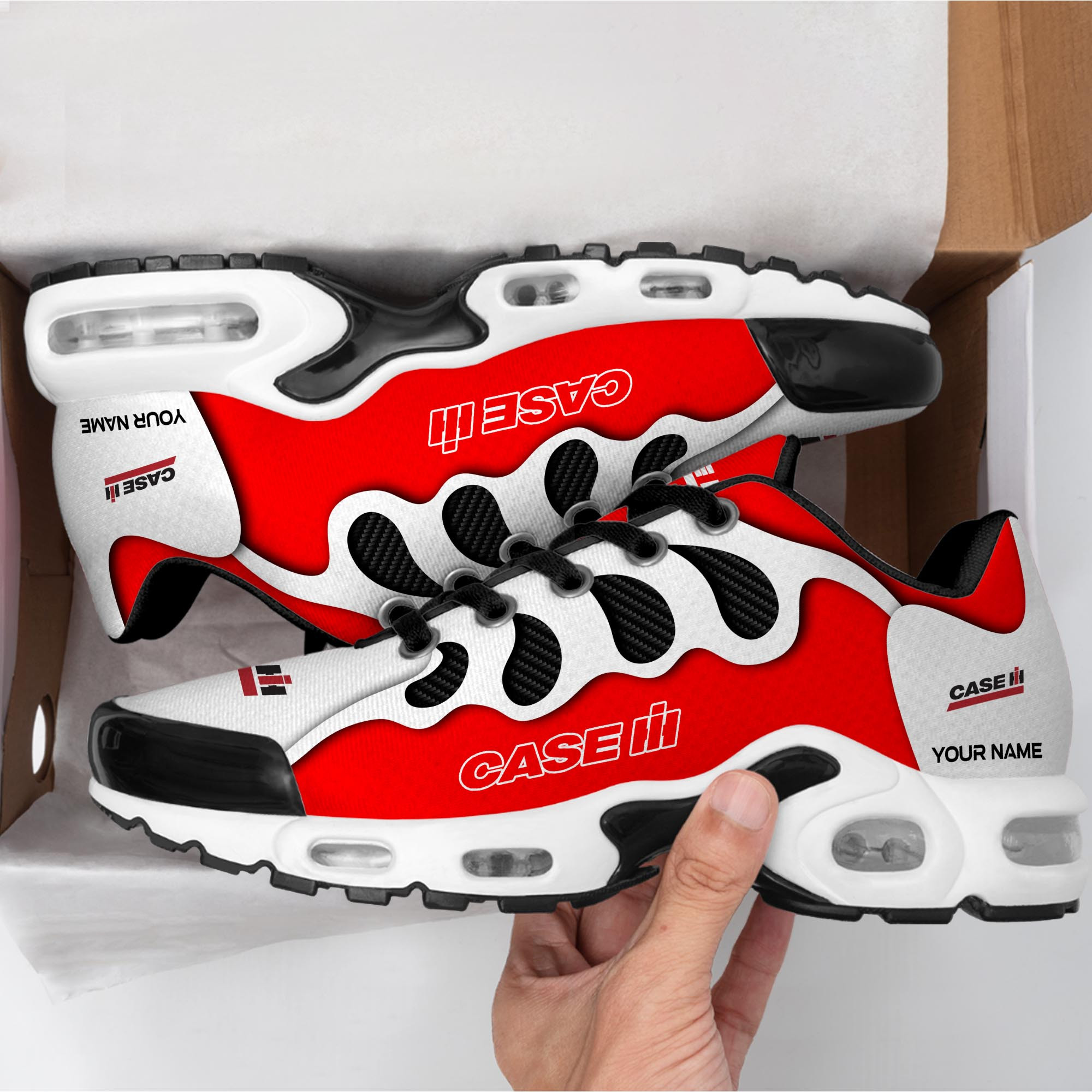 Case IH Personalized Name Air Cushion Sports Shoes 0686