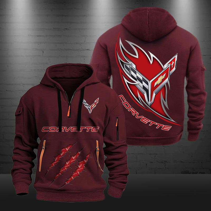 Chevrolet Corvette New Zip Hoodie 0431 Multicolor