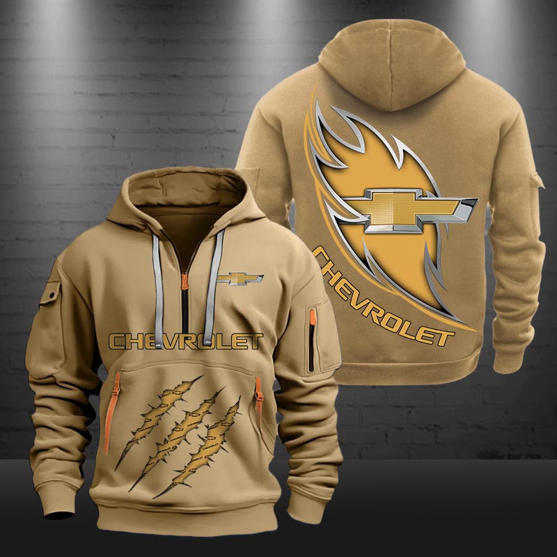 Chevrolet New Zip Hoodie 0429 Multicolor