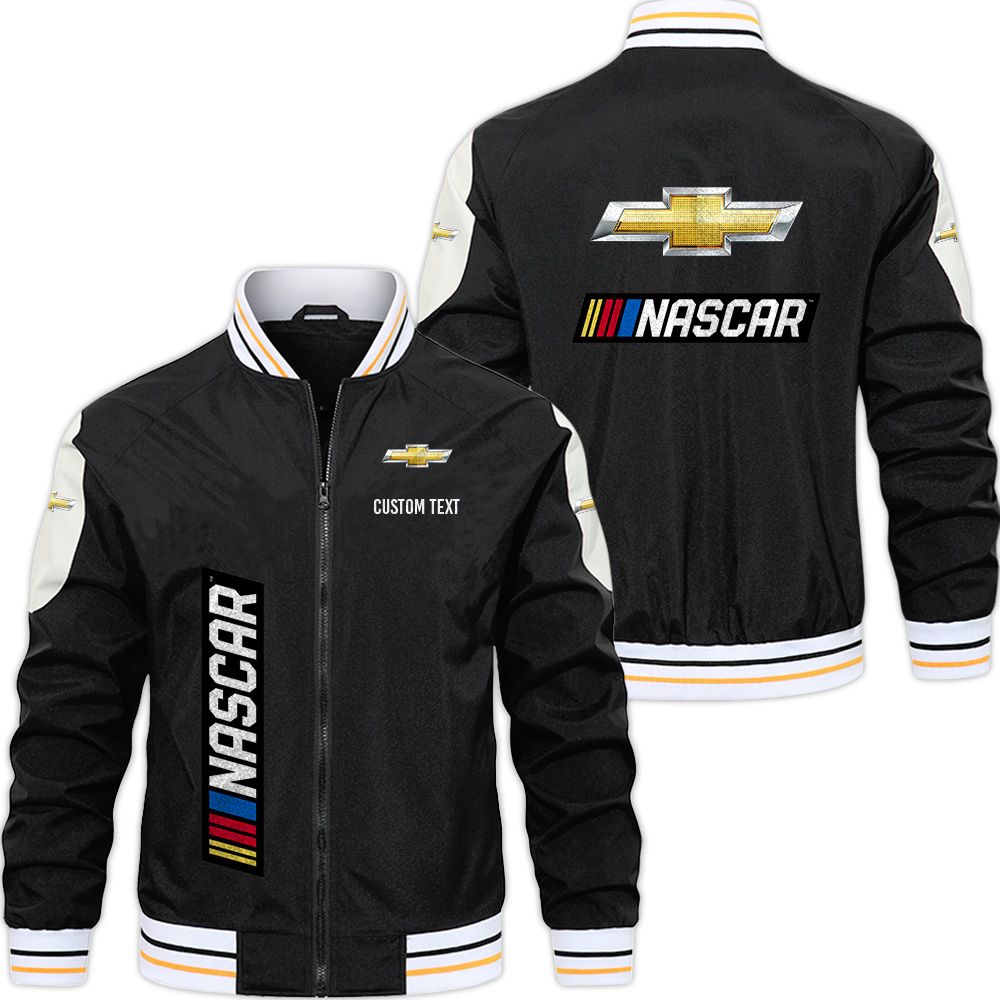 Chevy Nascar Varsity Jacket, Zipper Jackets Customize Name