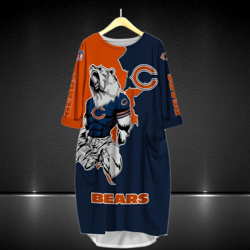 Chicago Bears All Over Print Caftan8520