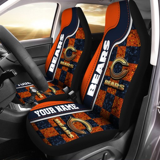 Chicago Bears Personalized Car Seat Covers BGCSC639