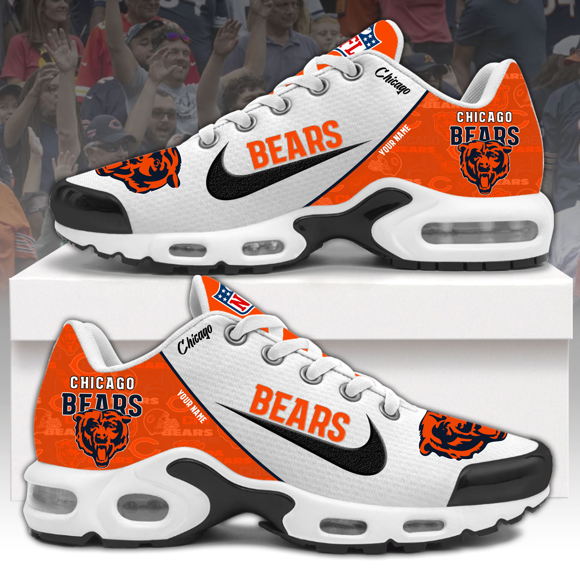 Chicago Bears Personalized Shoes