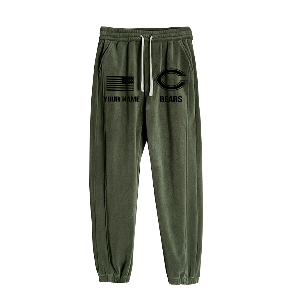 Chicago Bears Salute To Service Personalized H267 Fleece Tactical Jacket Set SP06122306ID02DS01