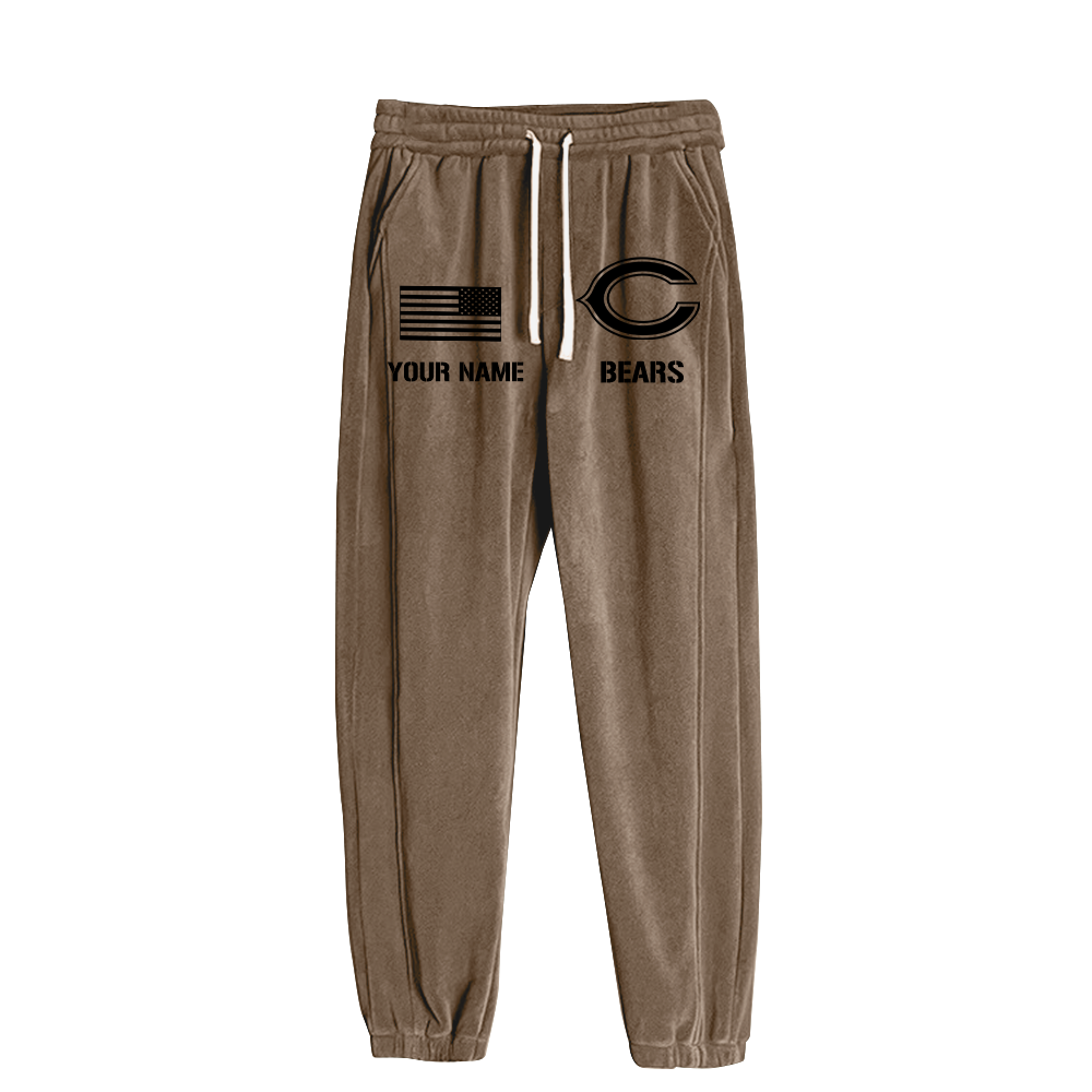 Chicago Bears Salute To Service Personalized H267 Fleece Tactical Jacket Set SP06122306ID02DS01