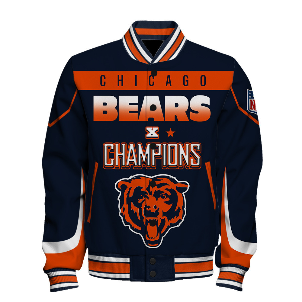 Chicago Bears X Super Bowl Champions Varsity Jacket