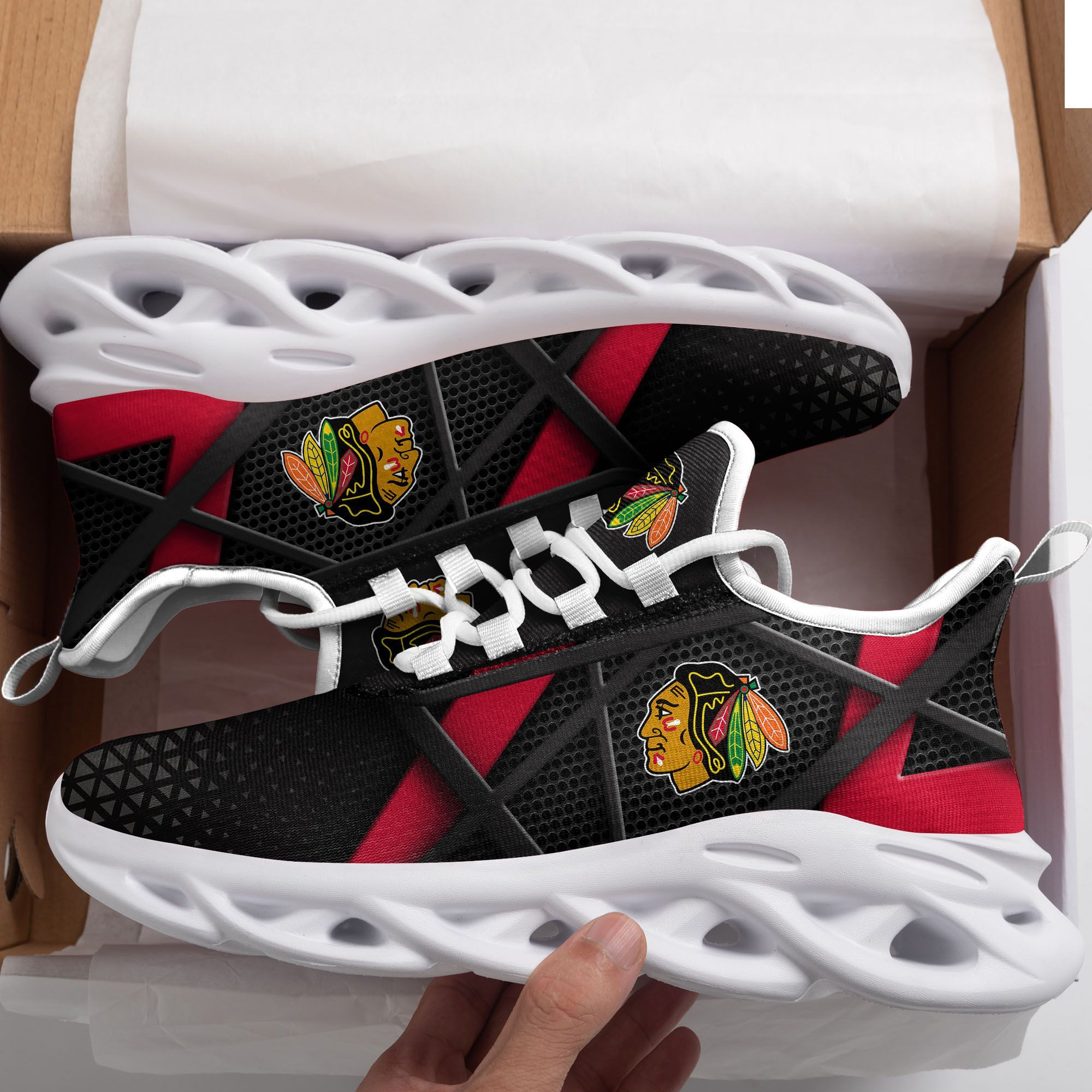 Chicago Blackhawks Max Soul Sneakers Shoes