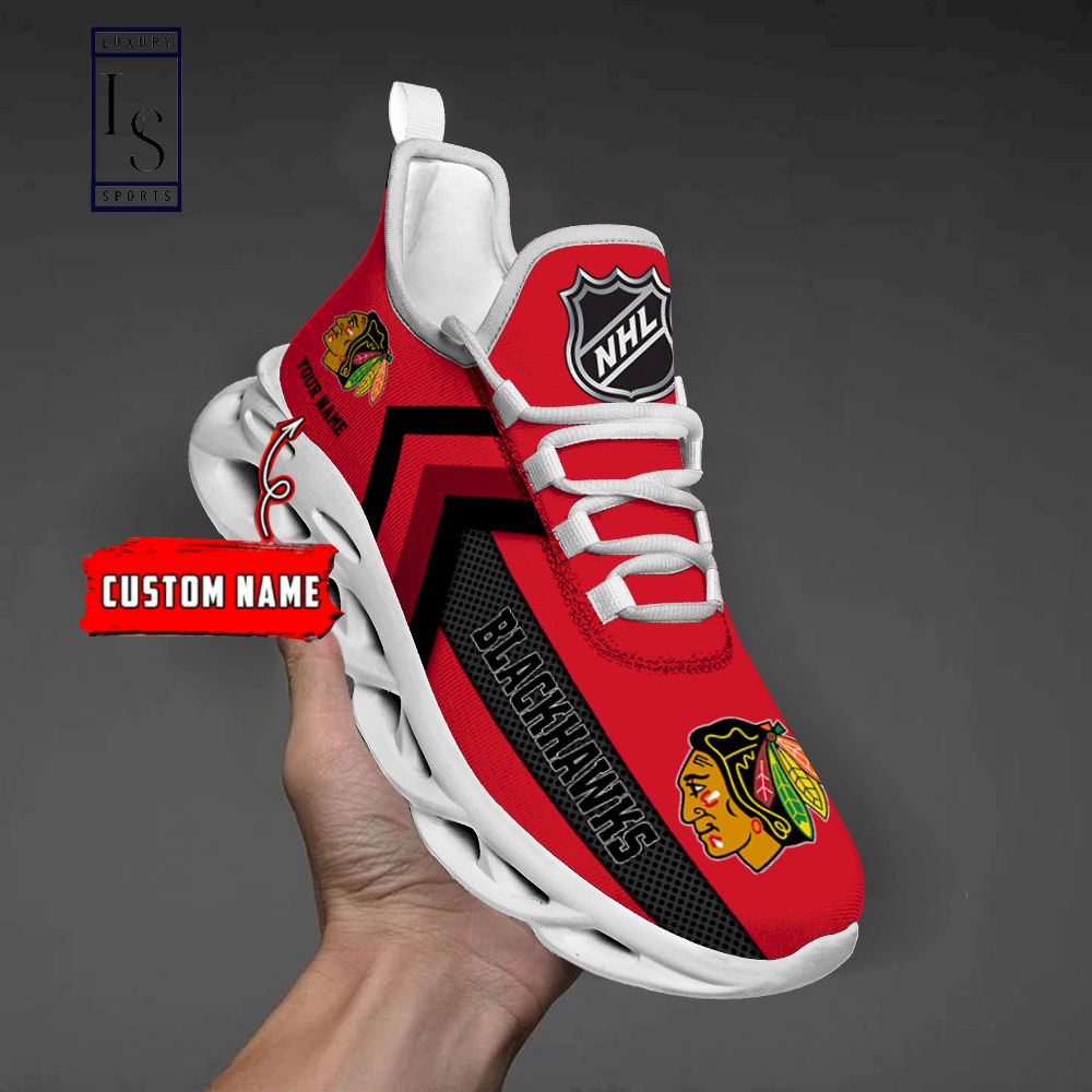 Chicago Blackhawks NHL Personalized Max Soul Shoes