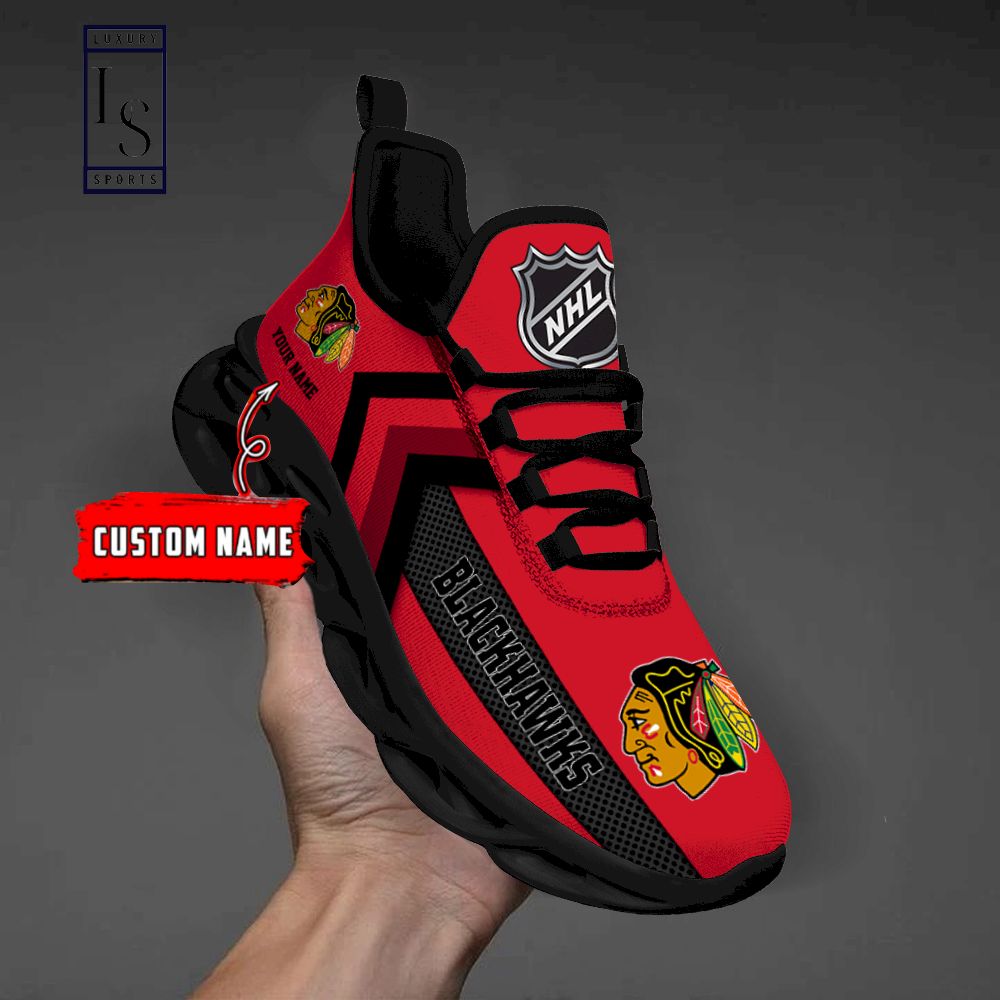 Chicago Blackhawks NHL Personalized Max Soul Shoes