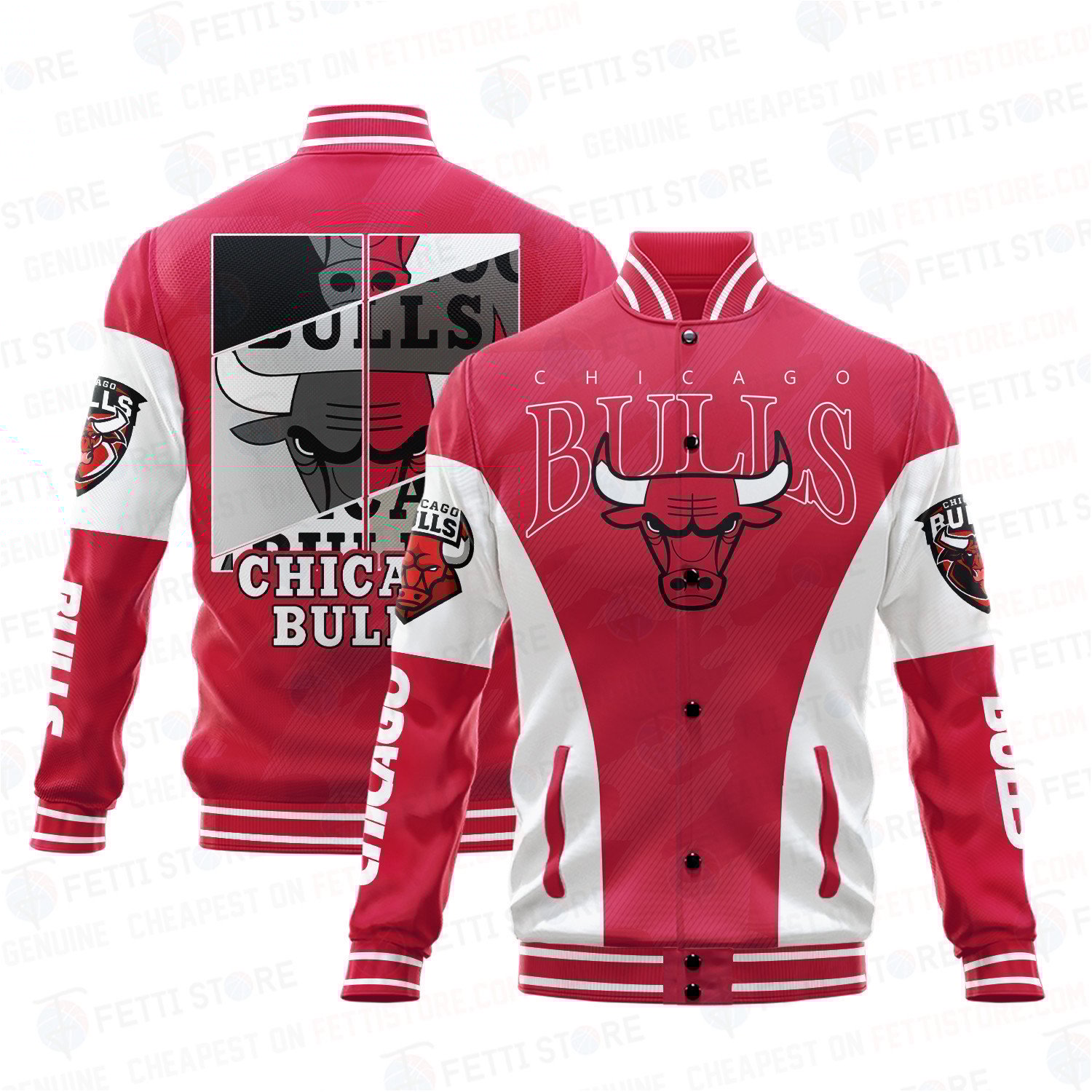 Chicago Bulls National Basketball Association Varsity Jacket SH1 V7